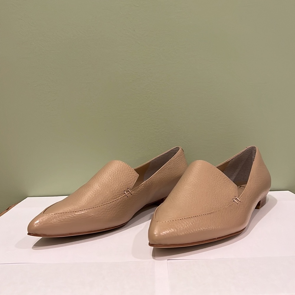 Marc Fisher Zurri Pointed Toe Nude Leather Flats